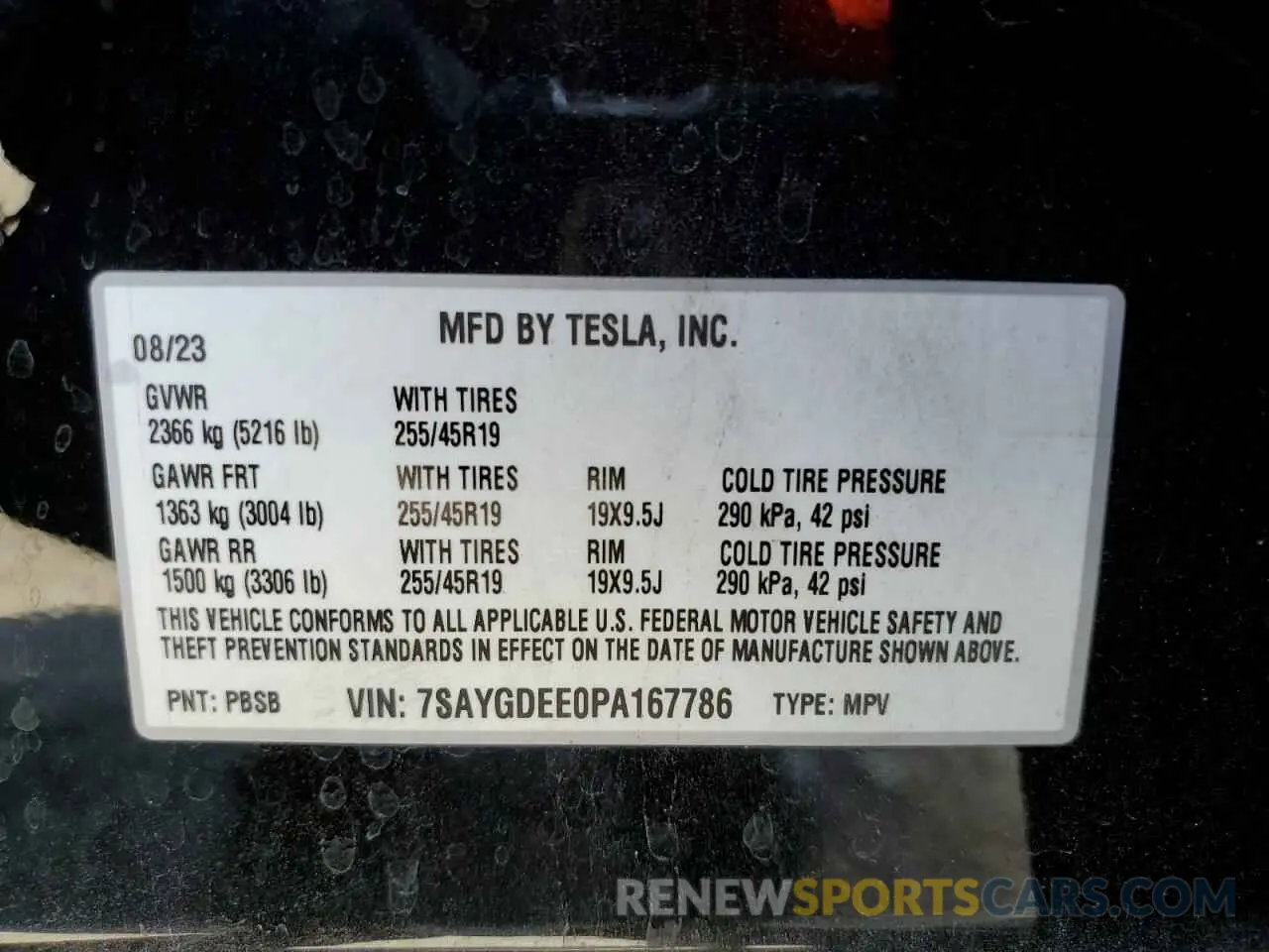 15 Photograph of a damaged car 7SAYGDEE0PA167786 TESLA MODEL Y 2023