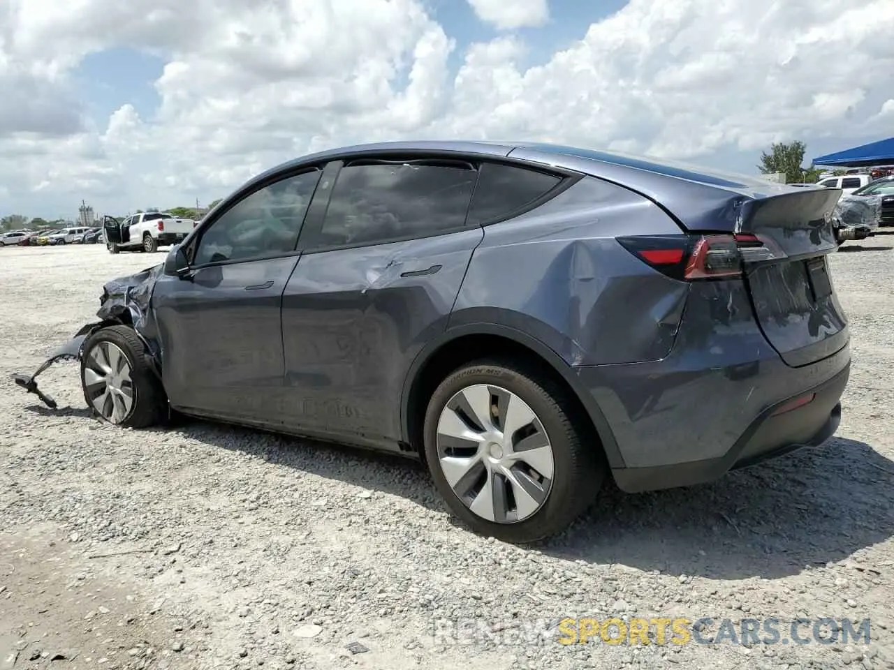 2 Photograph of a damaged car 7SAYGDEE0PA173202 TESLA MODEL Y 2023