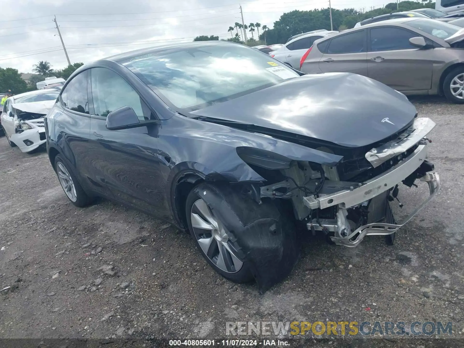 1 Photograph of a damaged car 7SAYGDEE0PA177668 TESLA MODEL Y 2023