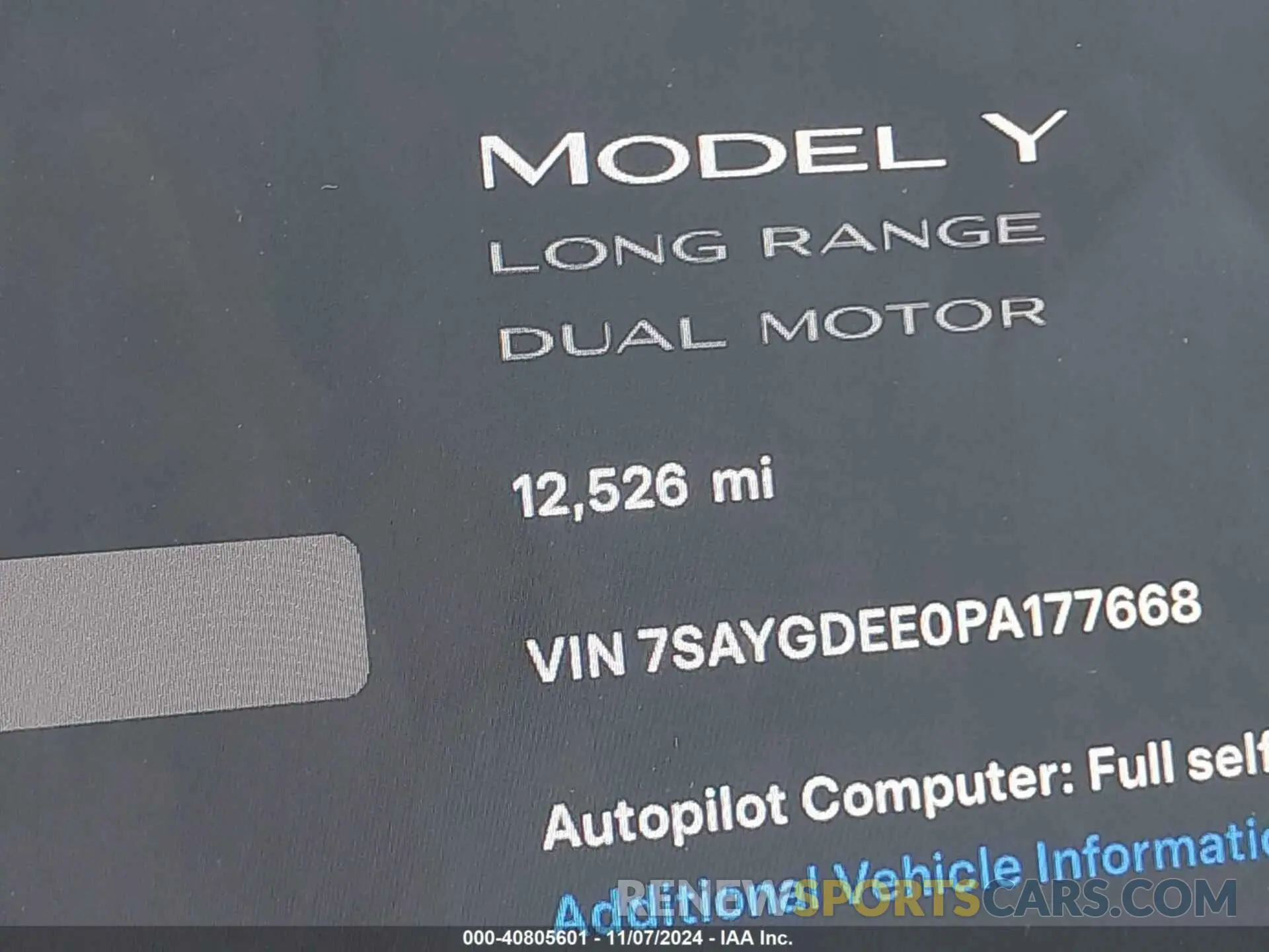 14 Photograph of a damaged car 7SAYGDEE0PA177668 TESLA MODEL Y 2023