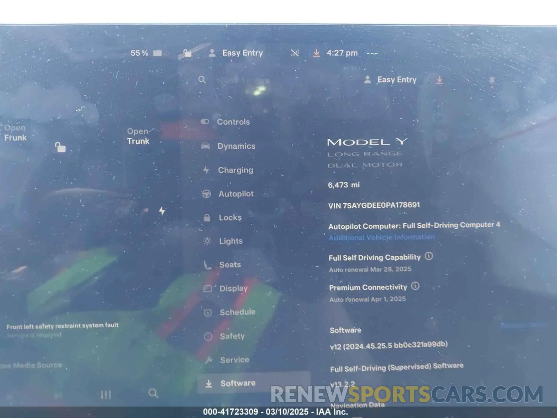 7 Photograph of a damaged car 7SAYGDEE0PA178691 TESLA MODEL Y 2023