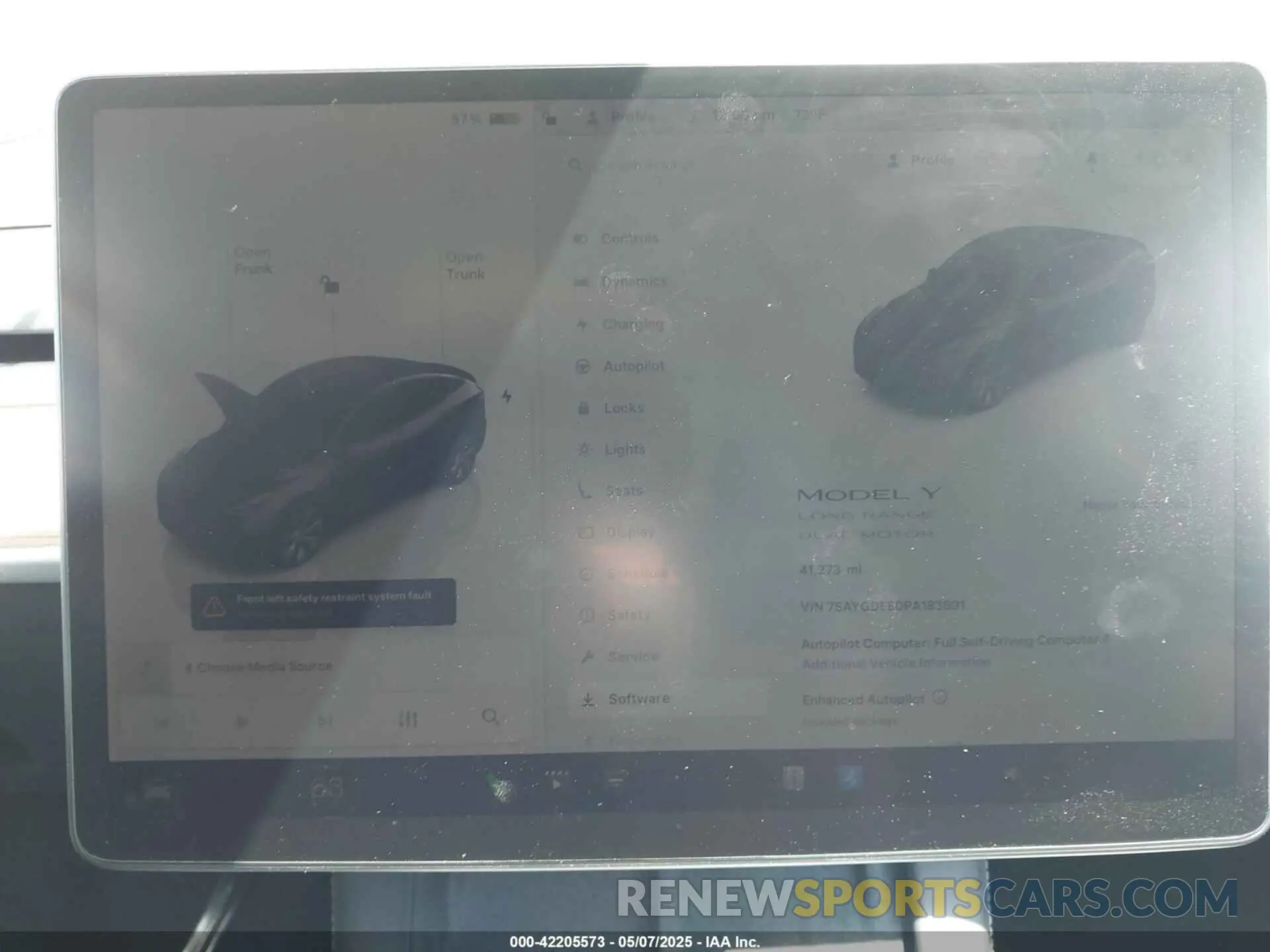 7 Photograph of a damaged car 7SAYGDEE0PA183891 TESLA MODEL Y 2023