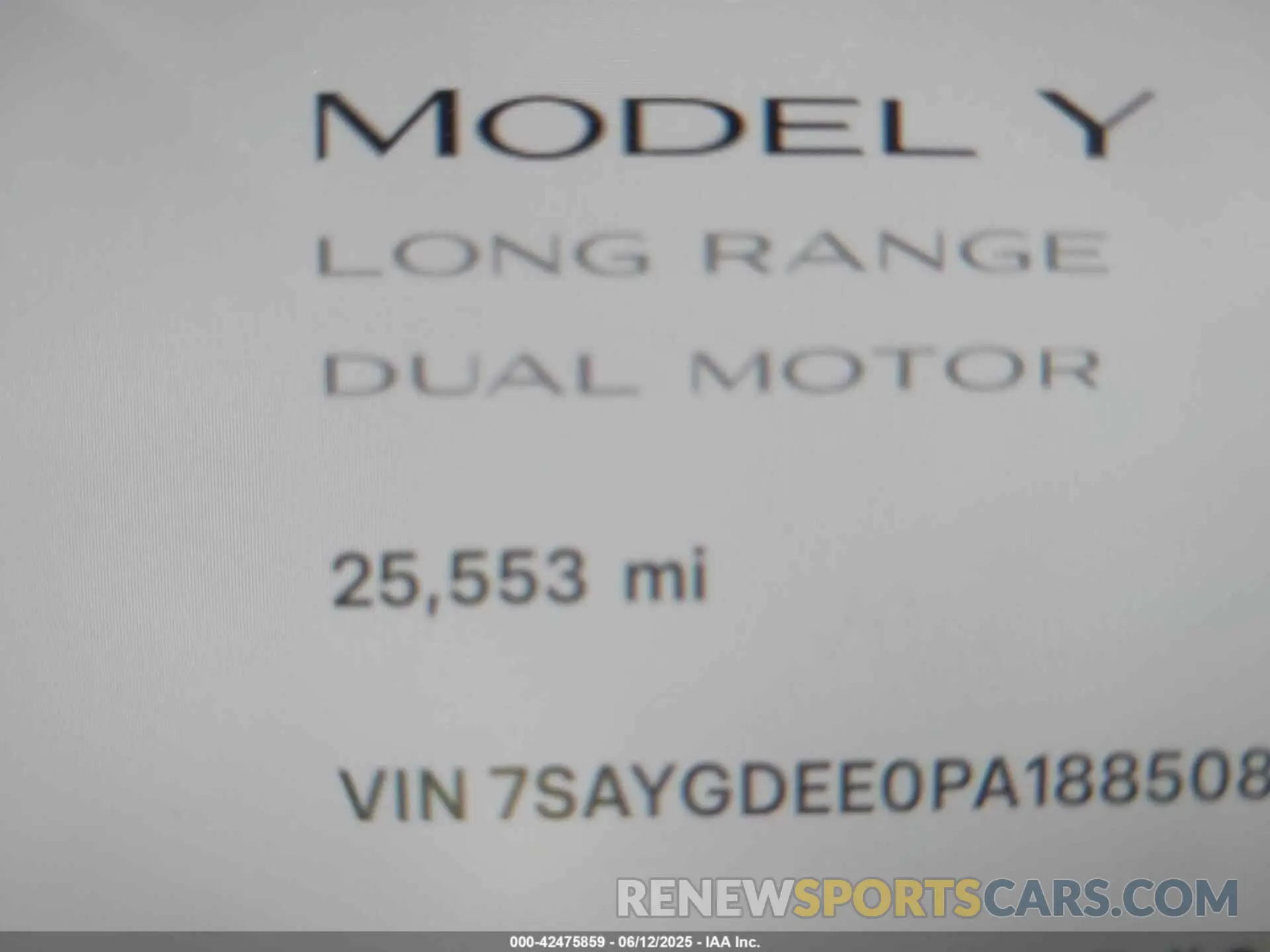 14 Photograph of a damaged car 7SAYGDEE0PA188508 TESLA MODEL Y 2023