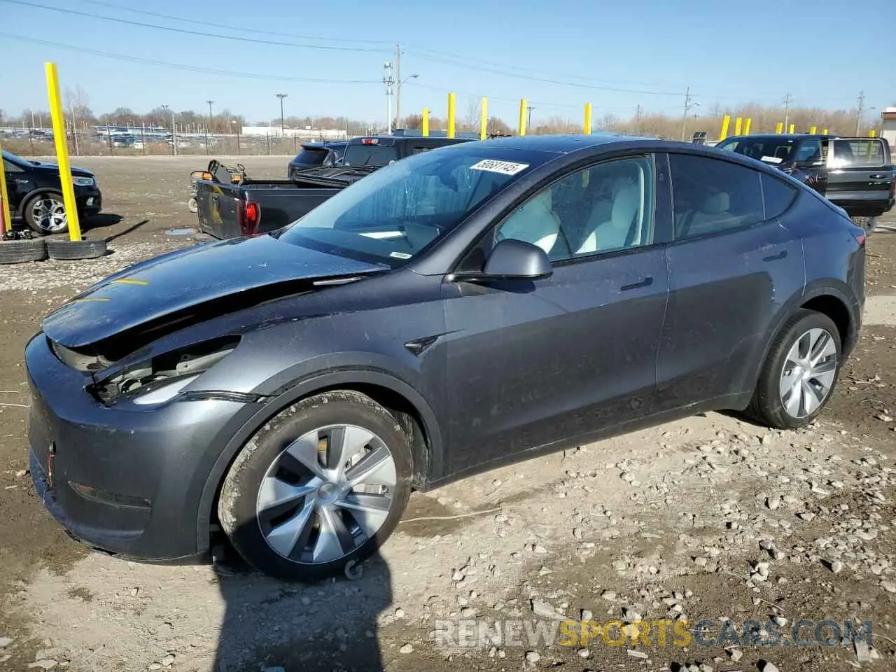 1 Photograph of a damaged car 7SAYGDEE0PA206005 TESLA MODEL Y 2023