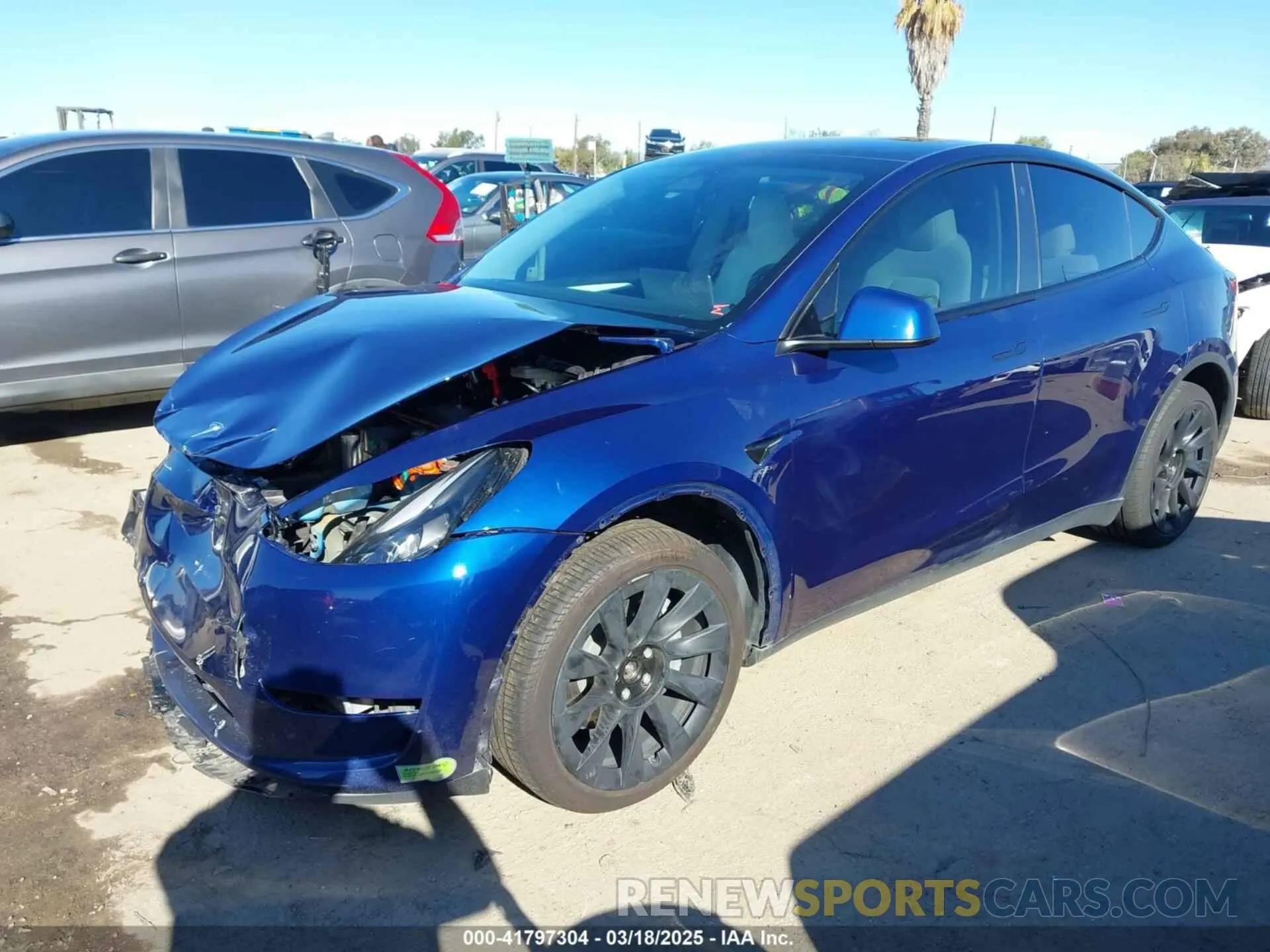 2 Photograph of a damaged car 7SAYGDEE0PF714557 TESLA MODEL Y 2023