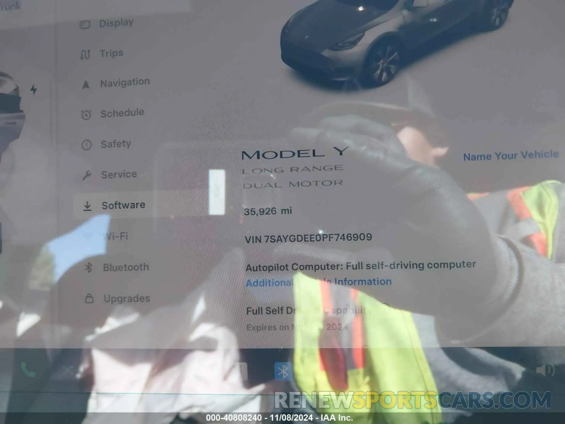 7 Photograph of a damaged car 7SAYGDEE0PF746909 TESLA MODEL Y 2023