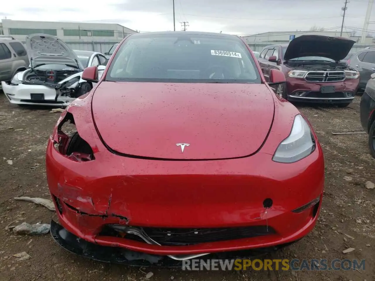 5 Photograph of a damaged car 7SAYGDEE0PF810754 TESLA MODEL Y 2023