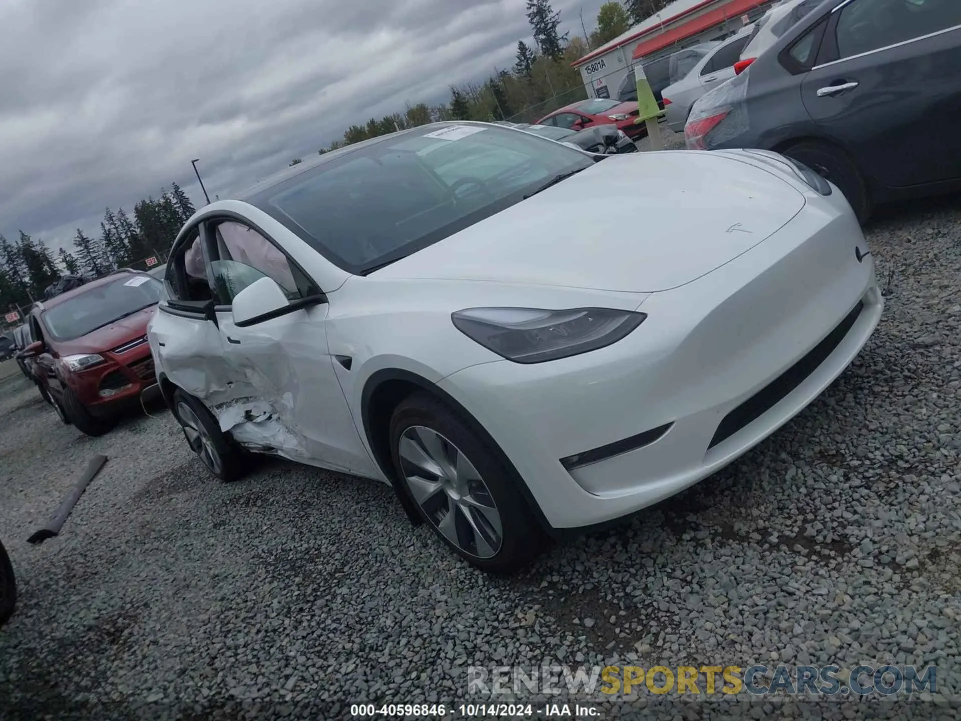 1 Photograph of a damaged car 7SAYGDEE0PF814691 TESLA MODEL Y 2023