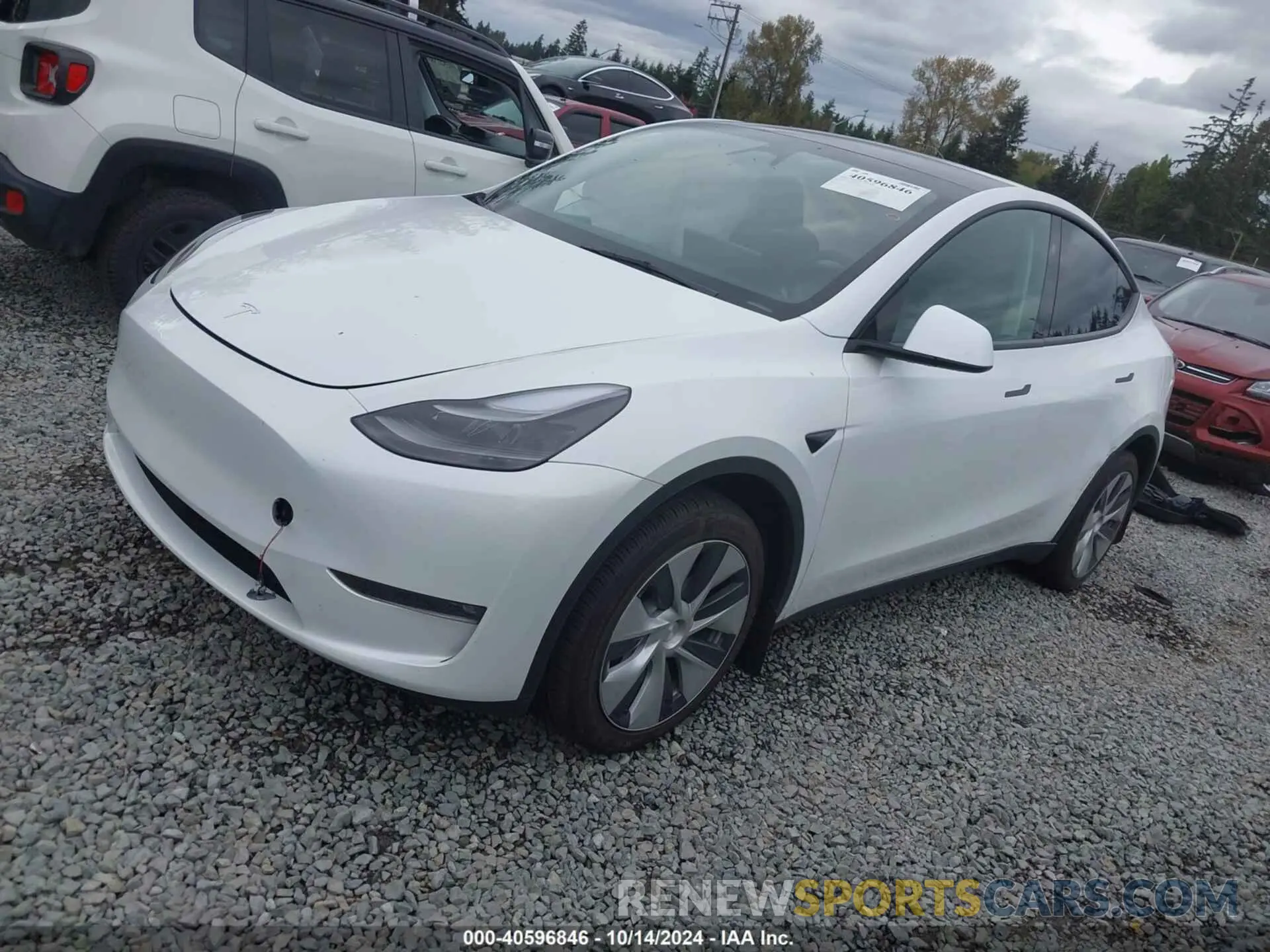 2 Photograph of a damaged car 7SAYGDEE0PF814691 TESLA MODEL Y 2023
