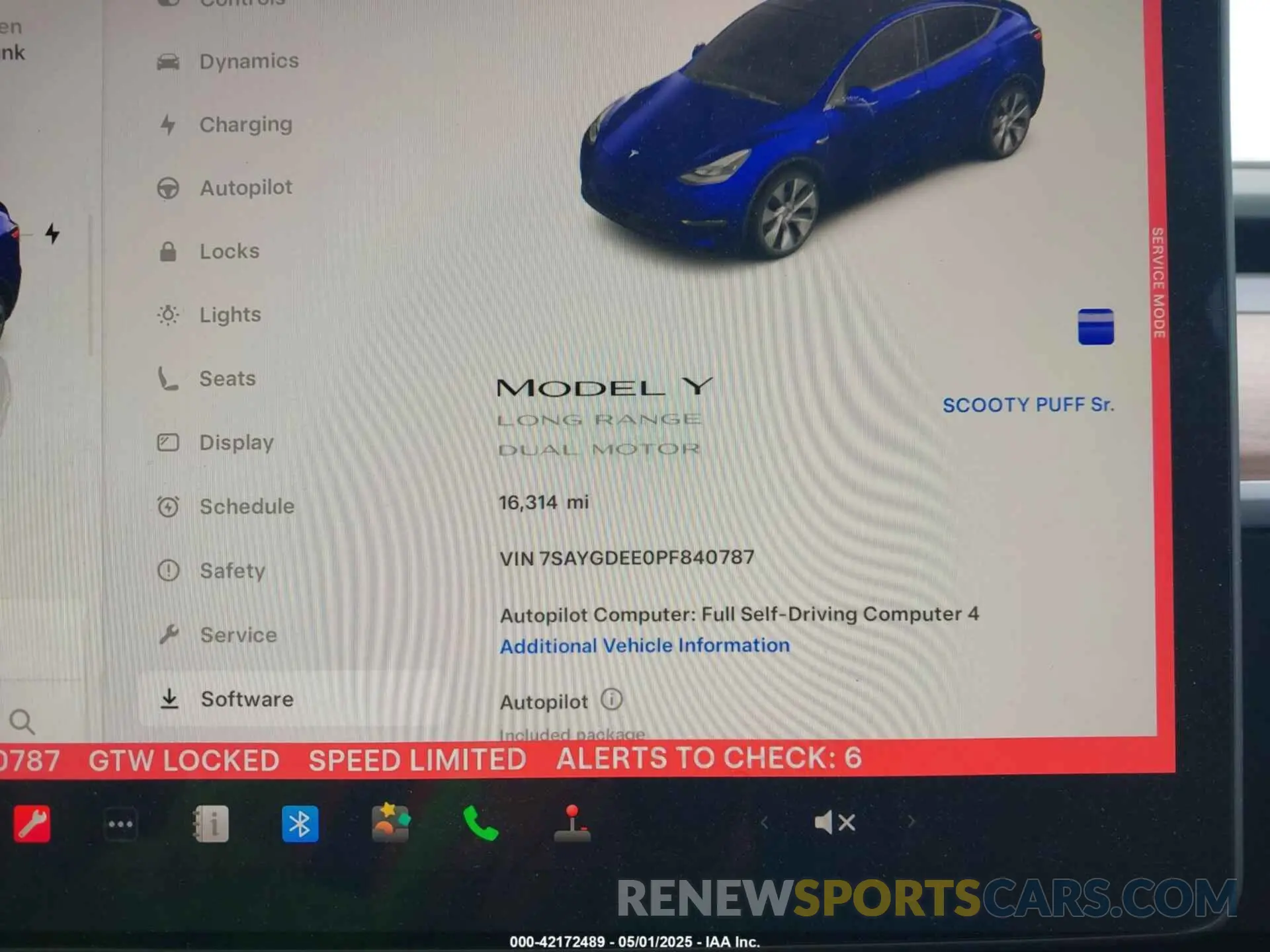 7 Photograph of a damaged car 7SAYGDEE0PF840787 TESLA MODEL Y 2023