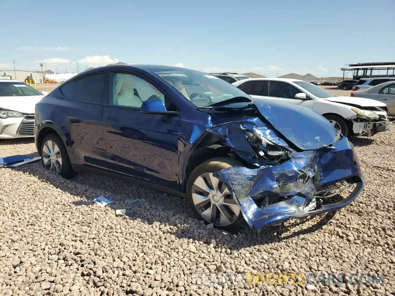 4 Photograph of a damaged car 7SAYGDEE0PF851028 TESLA MODEL Y 2023