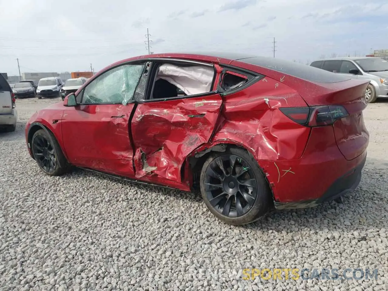 2 Photograph of a damaged car 7SAYGDEE0PF866841 TESLA MODEL Y 2023