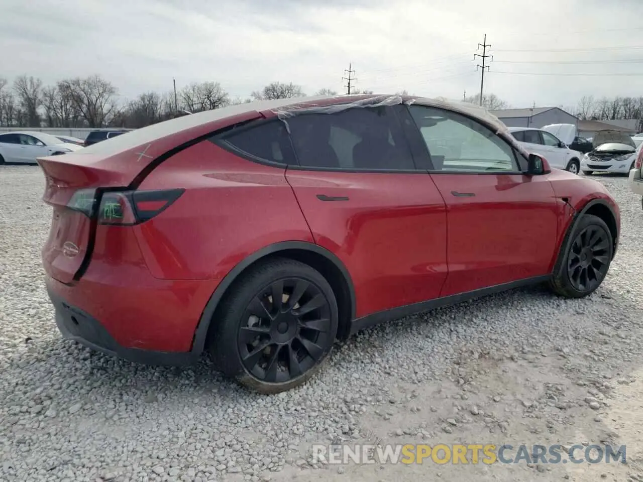 3 Photograph of a damaged car 7SAYGDEE0PF866841 TESLA MODEL Y 2023