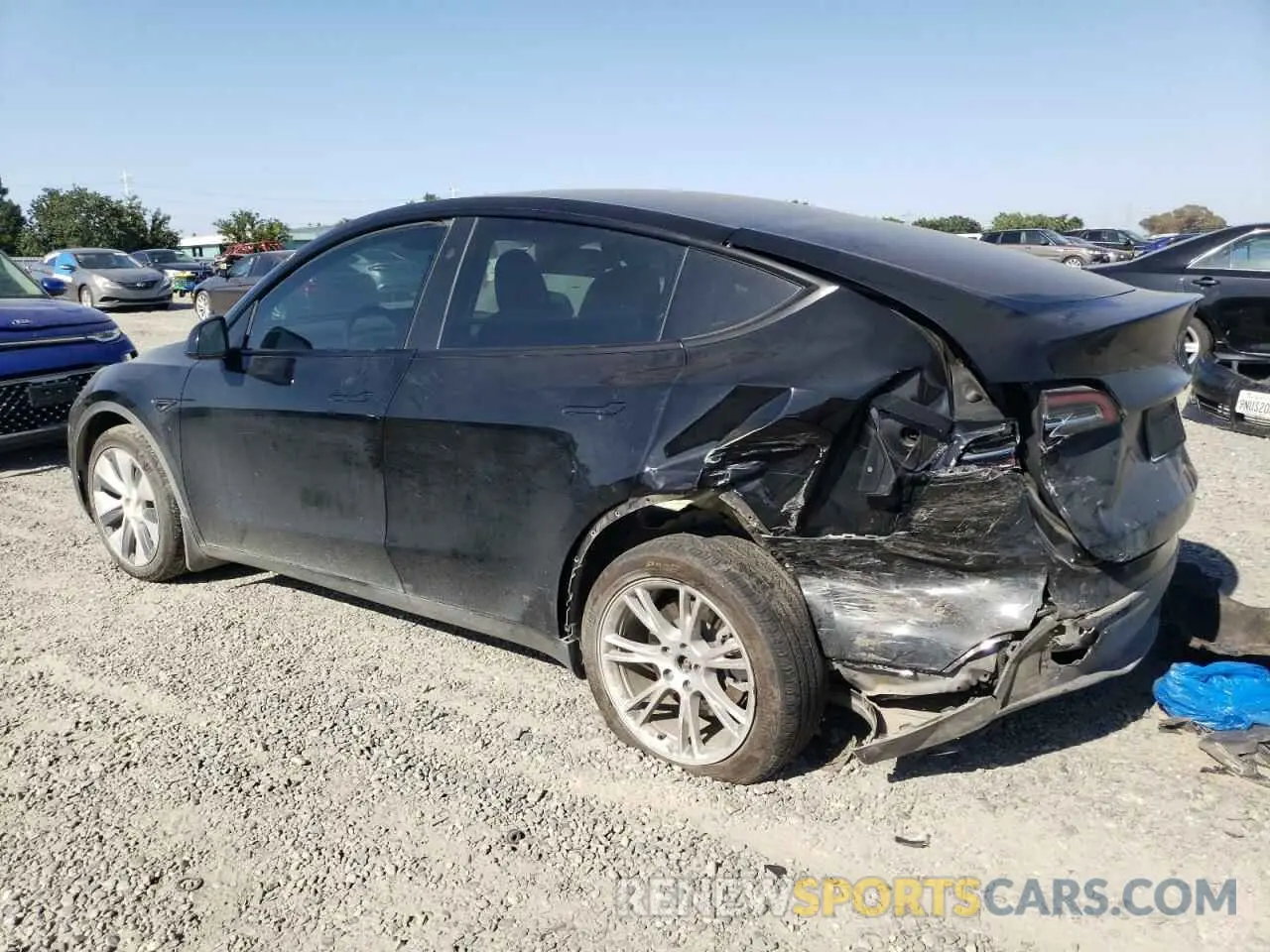2 Photograph of a damaged car 7SAYGDEE0PF908747 TESLA MODEL Y 2023