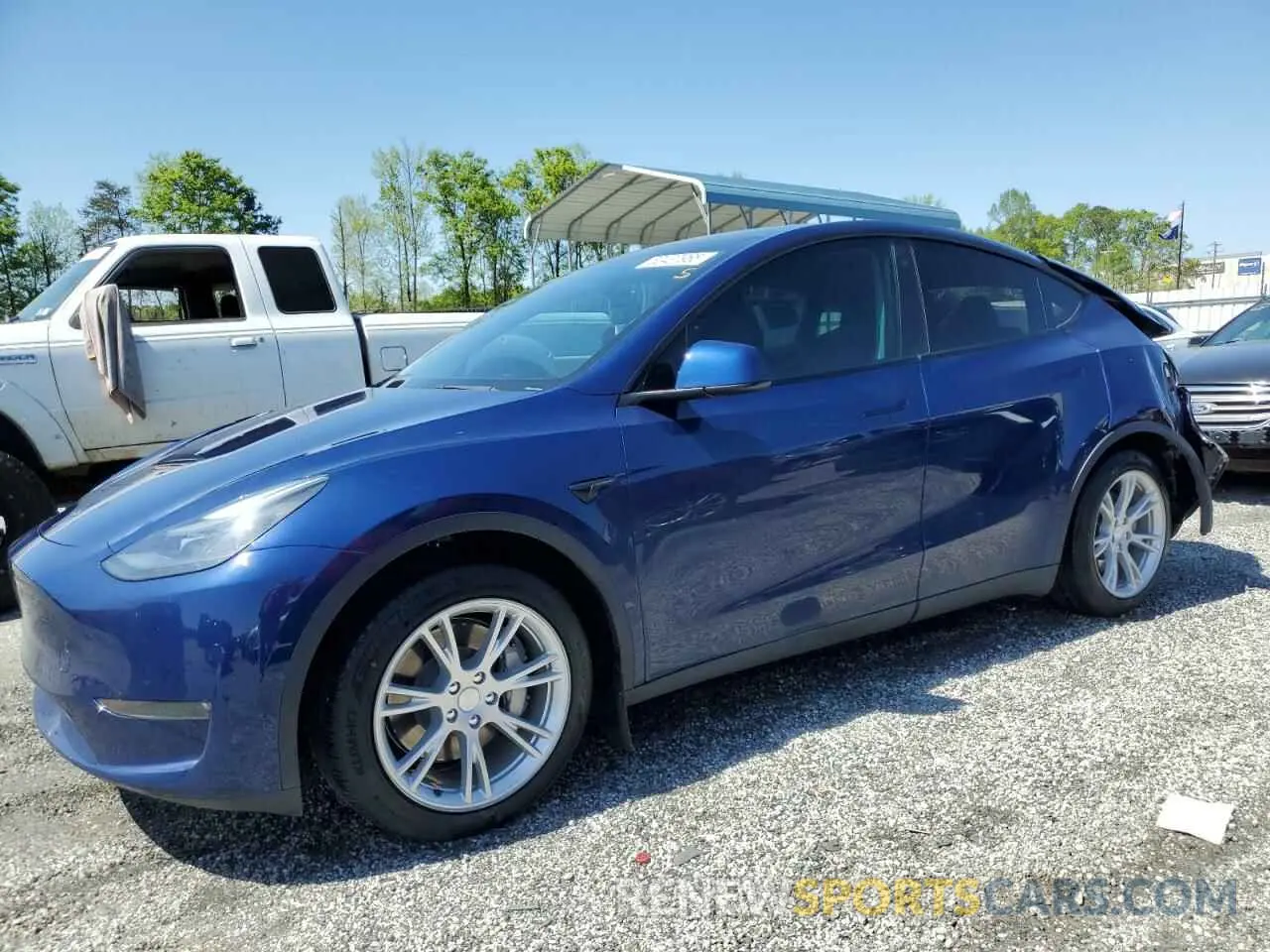 1 Photograph of a damaged car 7SAYGDEE1PA027276 TESLA MODEL Y 2023