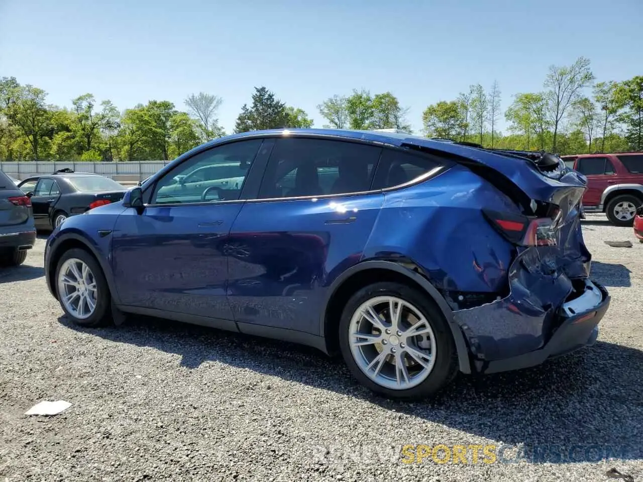 2 Photograph of a damaged car 7SAYGDEE1PA027276 TESLA MODEL Y 2023