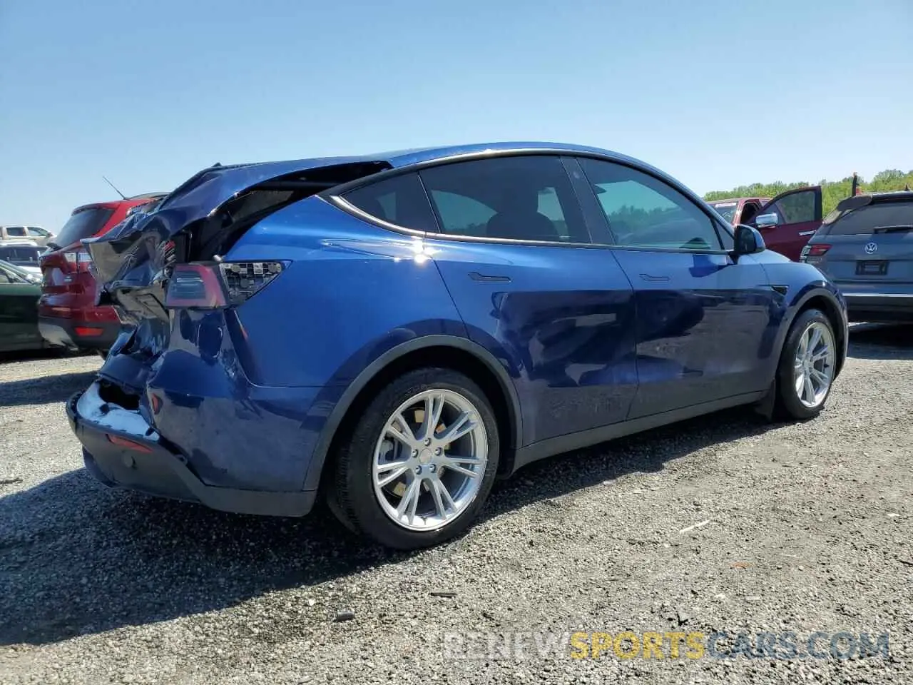 3 Photograph of a damaged car 7SAYGDEE1PA027276 TESLA MODEL Y 2023