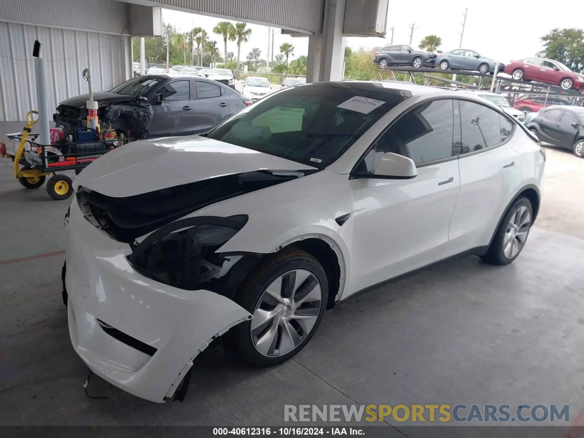 2 Photograph of a damaged car 7SAYGDEE1PA028153 TESLA MODEL Y 2023