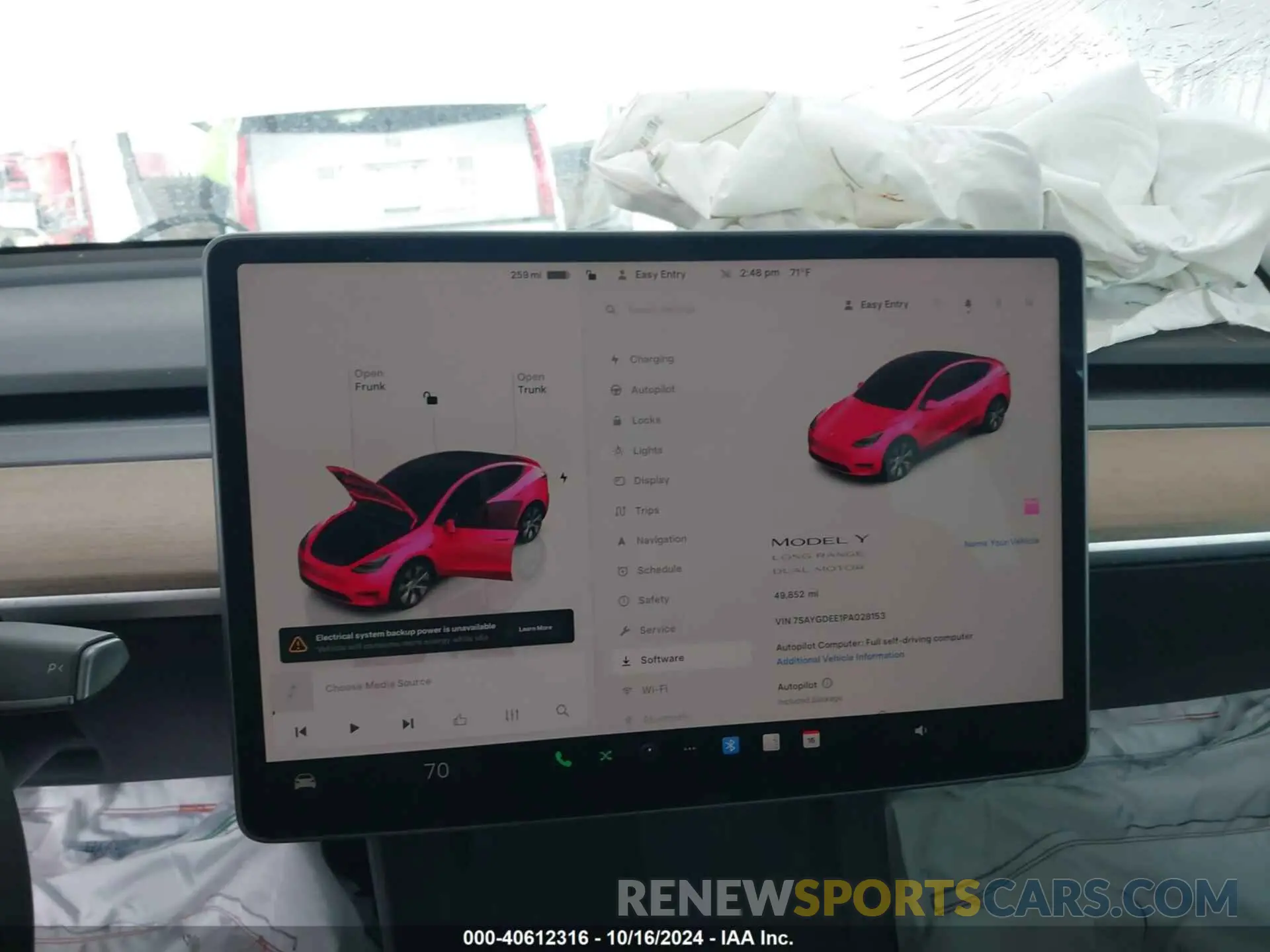 7 Photograph of a damaged car 7SAYGDEE1PA028153 TESLA MODEL Y 2023