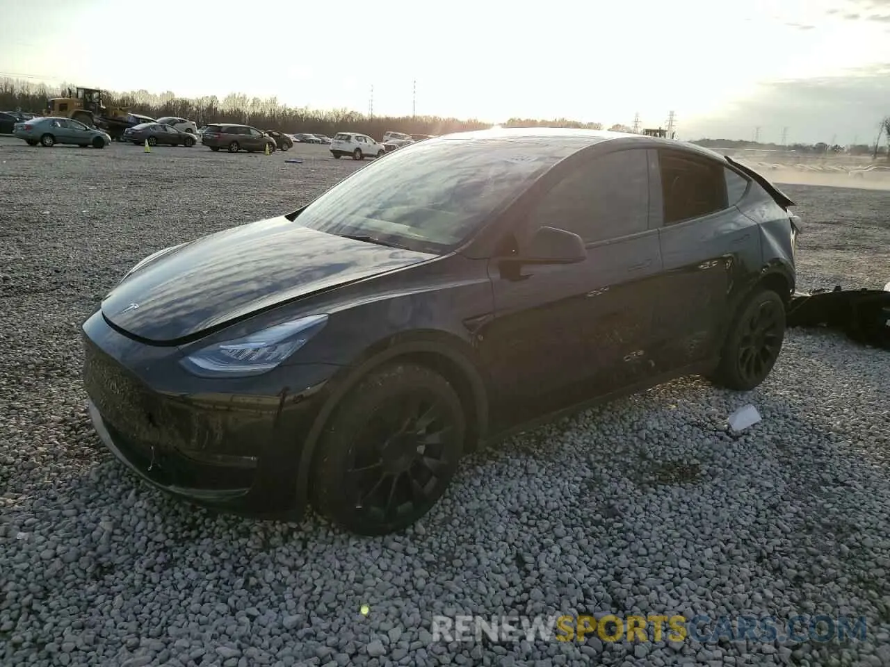 1 Photograph of a damaged car 7SAYGDEE1PA057961 TESLA MODEL Y 2023
