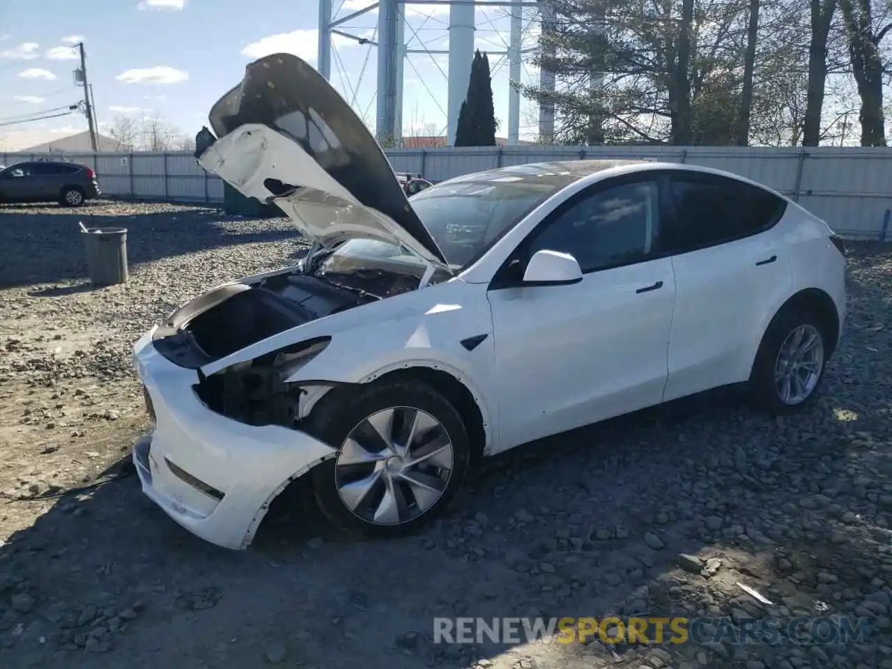 1 Photograph of a damaged car 7SAYGDEE1PA073707 TESLA MODEL Y 2023