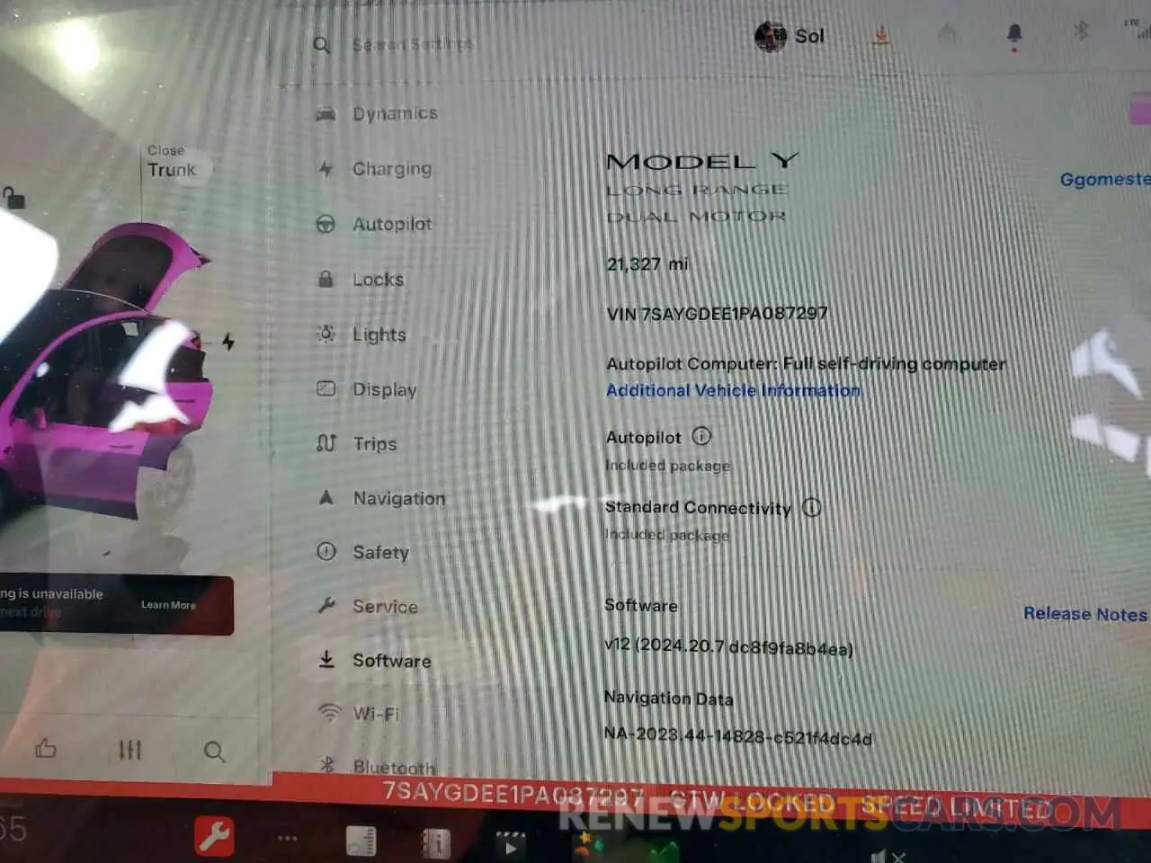 9 Photograph of a damaged car 7SAYGDEE1PA087297 TESLA MODEL Y 2023