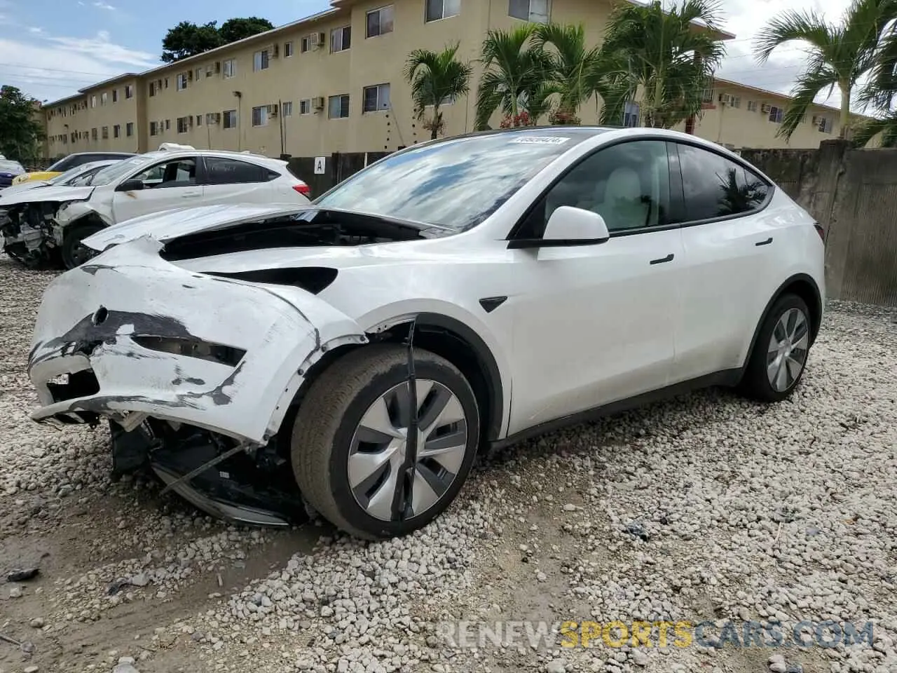 1 Photograph of a damaged car 7SAYGDEE1PA096825 TESLA MODEL Y 2023