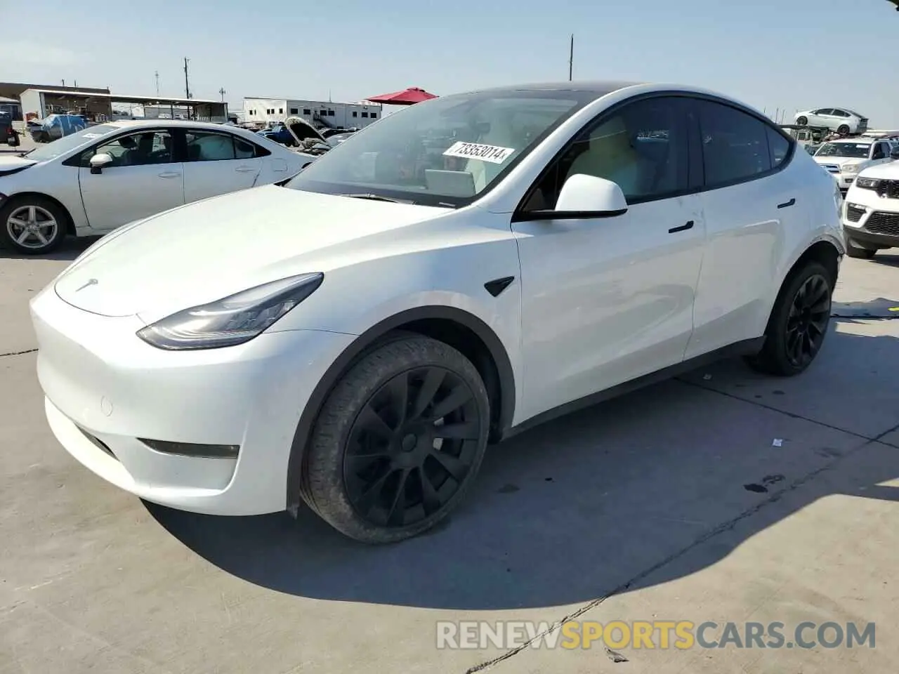 1 Photograph of a damaged car 7SAYGDEE1PA112330 TESLA MODEL Y 2023