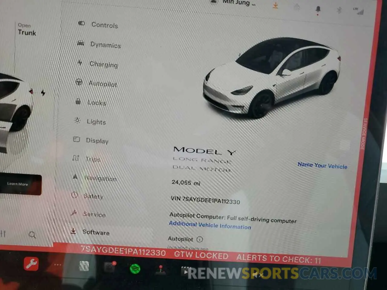 9 Photograph of a damaged car 7SAYGDEE1PA112330 TESLA MODEL Y 2023