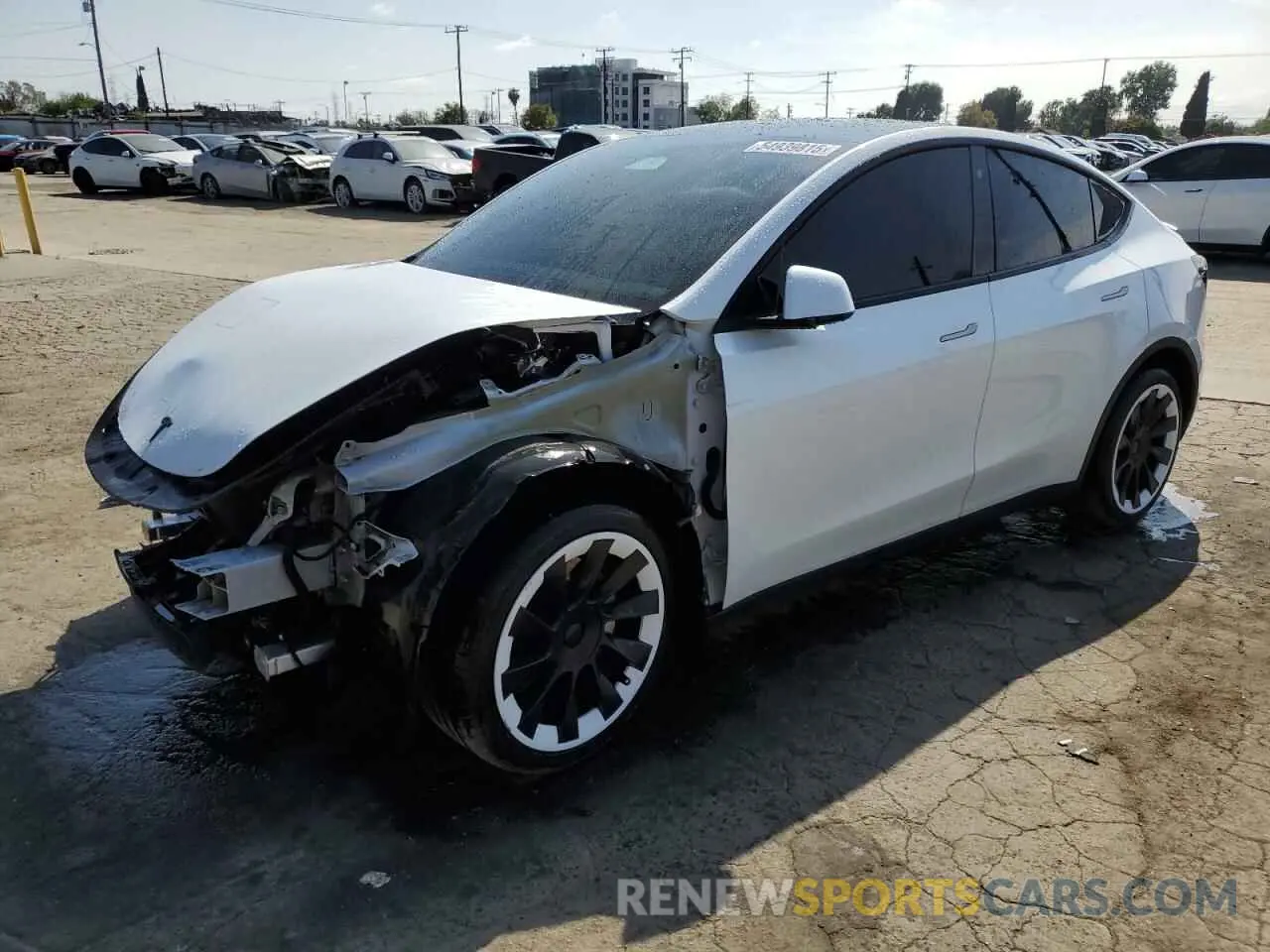 1 Photograph of a damaged car 7SAYGDEE1PA125692 TESLA MODEL Y 2023
