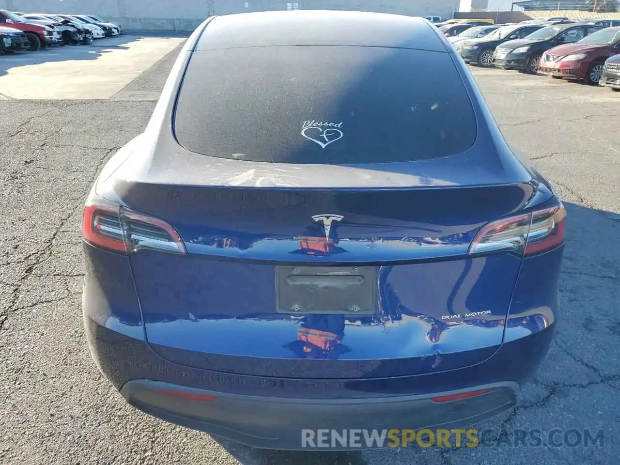 6 Photograph of a damaged car 7SAYGDEE1PA127748 TESLA MODEL Y 2023