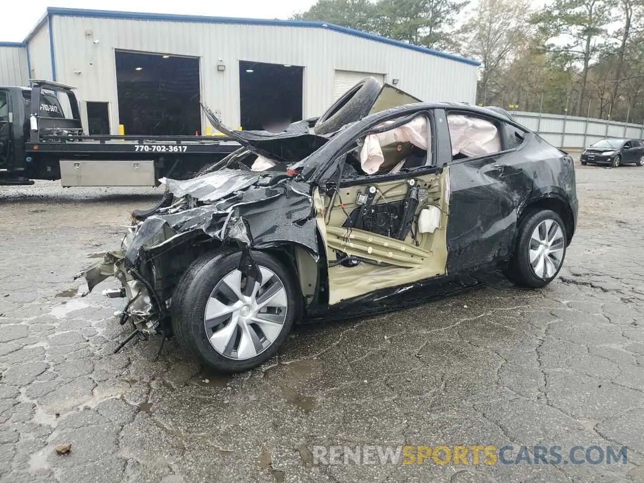 1 Photograph of a damaged car 7SAYGDEE1PA127829 TESLA MODEL Y 2023