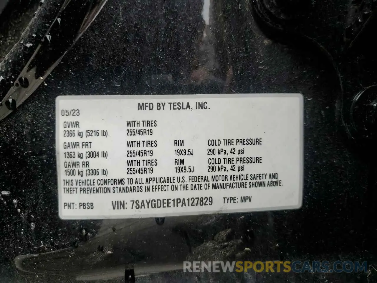 12 Photograph of a damaged car 7SAYGDEE1PA127829 TESLA MODEL Y 2023