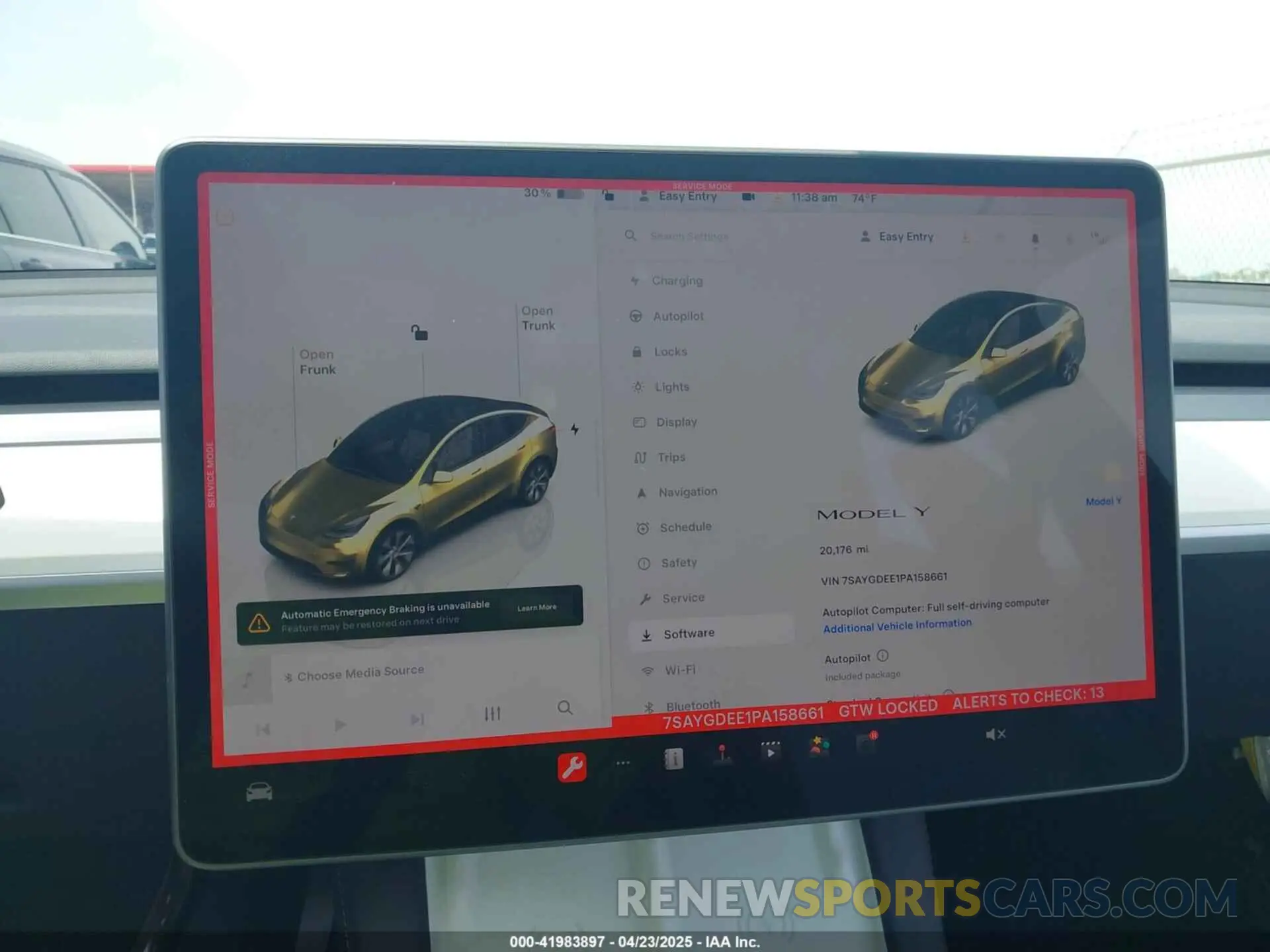 19 Photograph of a damaged car 7SAYGDEE1PA158661 TESLA MODEL Y 2023