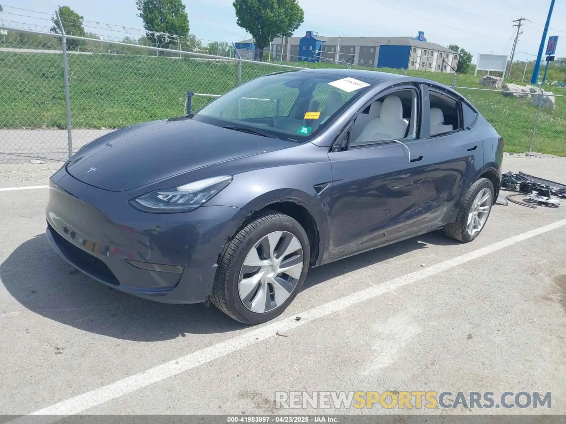 2 Photograph of a damaged car 7SAYGDEE1PA158661 TESLA MODEL Y 2023