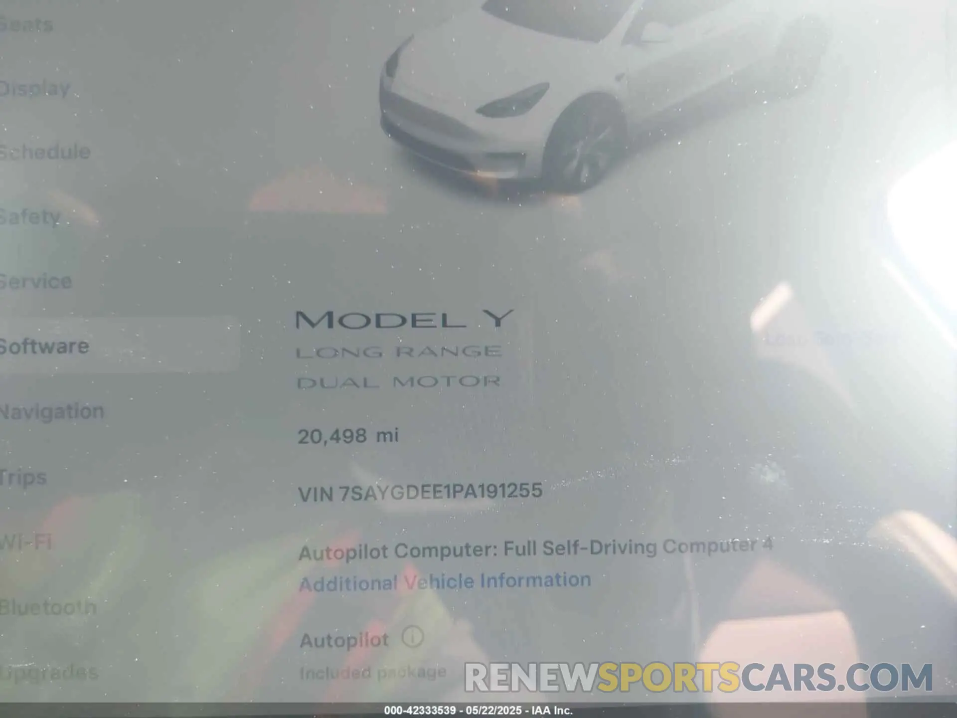 7 Photograph of a damaged car 7SAYGDEE1PA191255 TESLA MODEL Y 2023