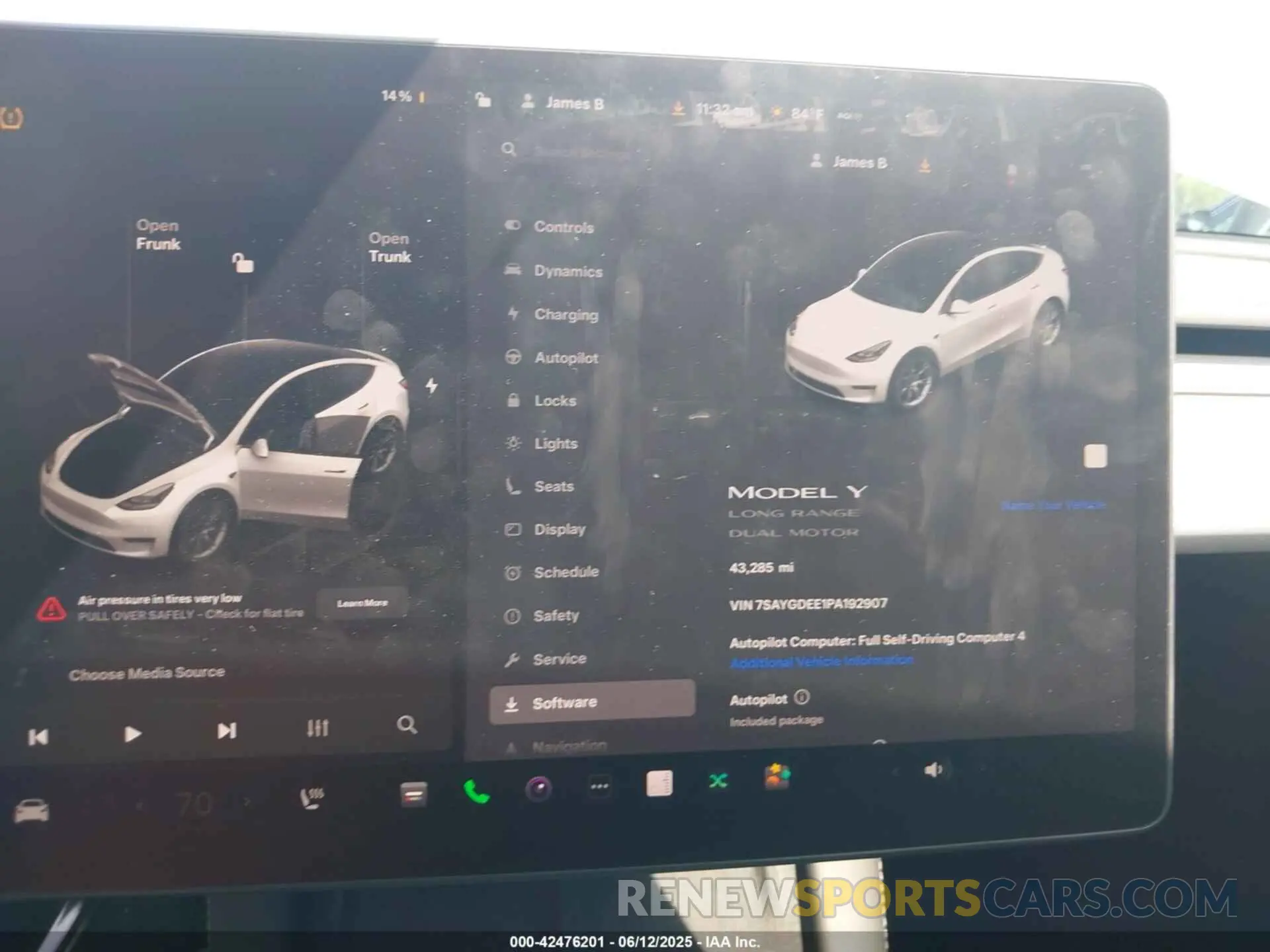 7 Photograph of a damaged car 7SAYGDEE1PA192907 TESLA MODEL Y 2023