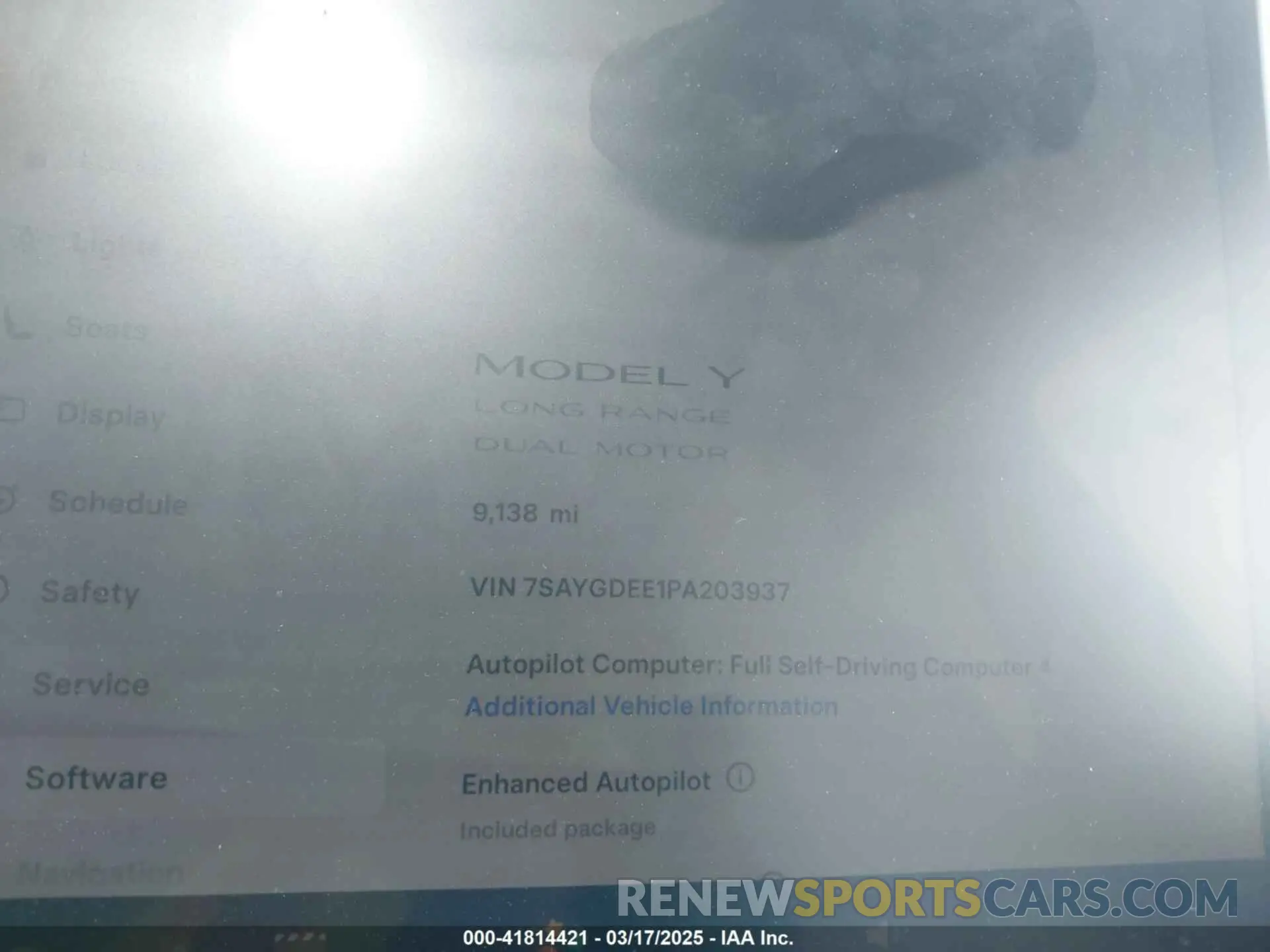 14 Photograph of a damaged car 7SAYGDEE1PA203937 TESLA MODEL Y 2023