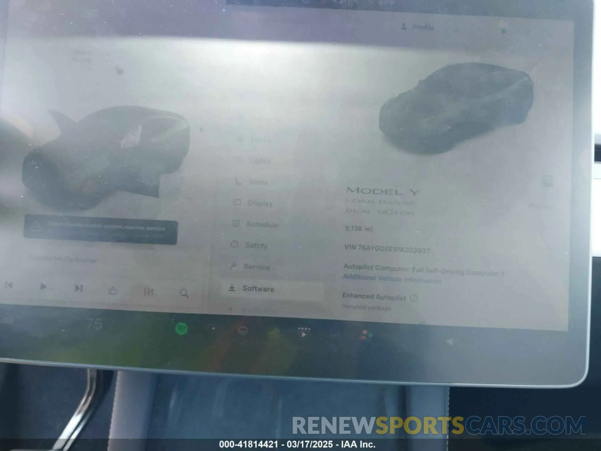 7 Photograph of a damaged car 7SAYGDEE1PA203937 TESLA MODEL Y 2023
