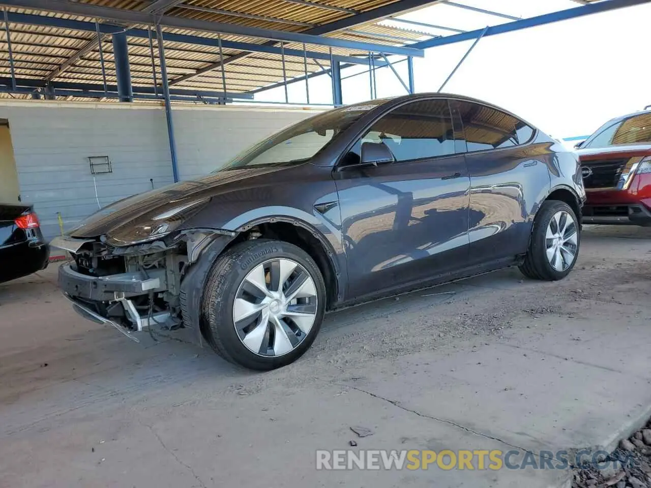 1 Photograph of a damaged car 7SAYGDEE1PF609185 TESLA MODEL Y 2023