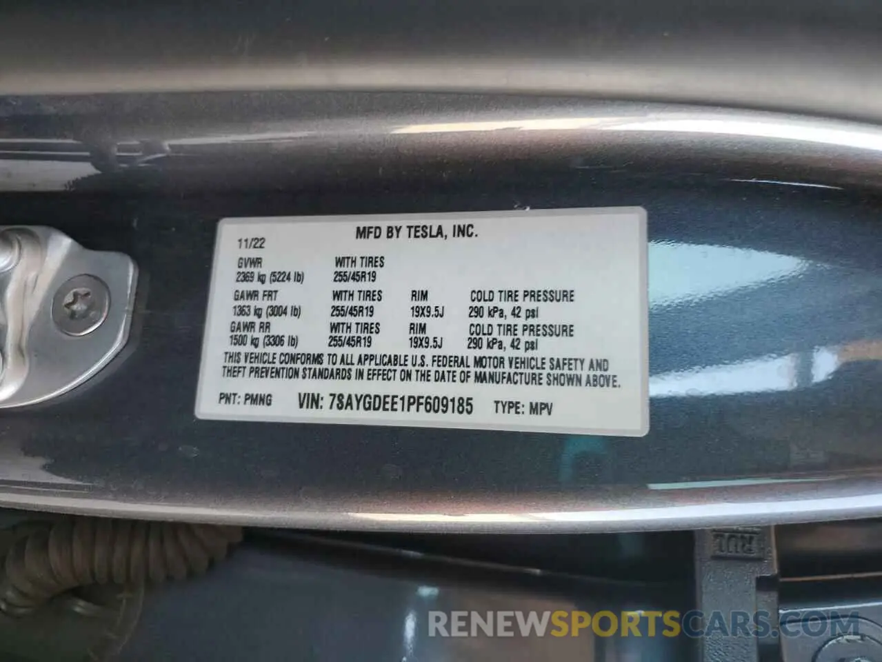 14 Photograph of a damaged car 7SAYGDEE1PF609185 TESLA MODEL Y 2023