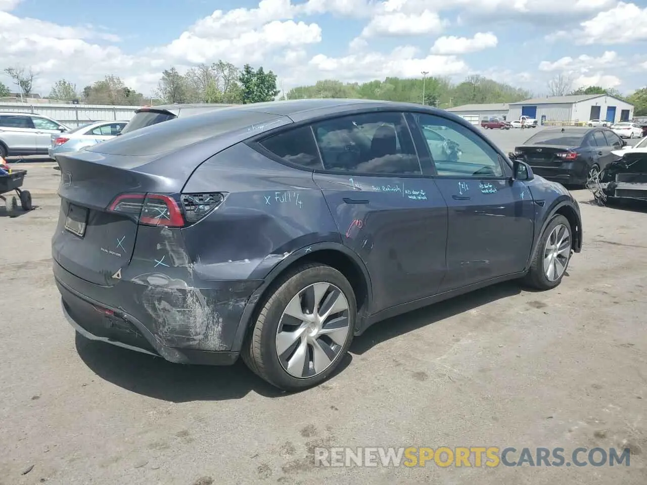 3 Photograph of a damaged car 7SAYGDEE1PF612166 TESLA MODEL Y 2023