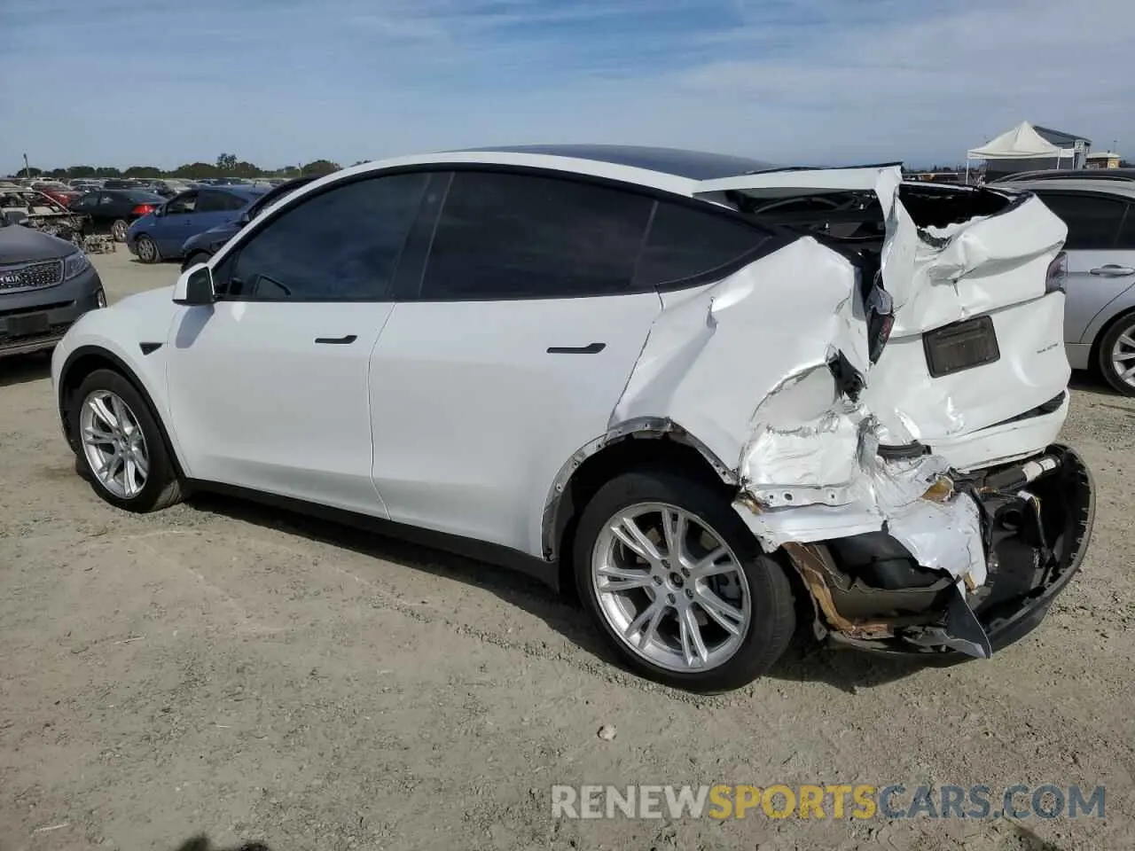 2 Photograph of a damaged car 7SAYGDEE1PF633311 TESLA MODEL Y 2023