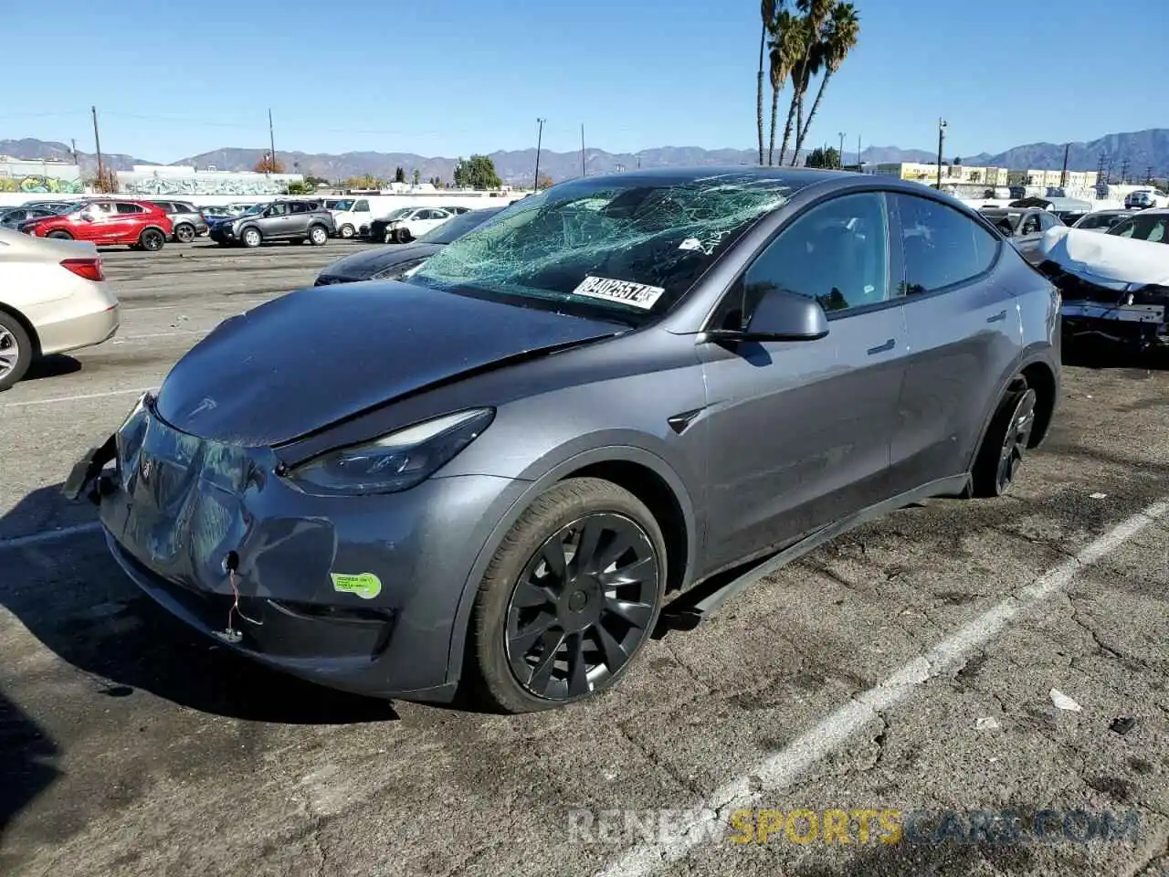 1 Photograph of a damaged car 7SAYGDEE1PF637410 TESLA MODEL Y 2023