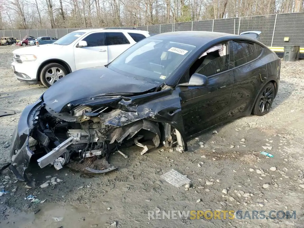 1 Photograph of a damaged car 7SAYGDEE1PF693055 TESLA MODEL Y 2023
