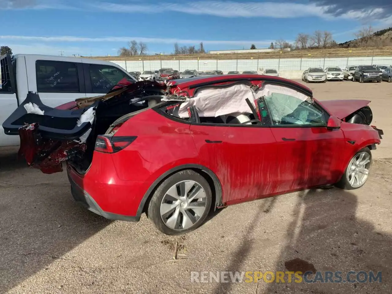 3 Photograph of a damaged car 7SAYGDEE1PF713580 TESLA MODEL Y 2023