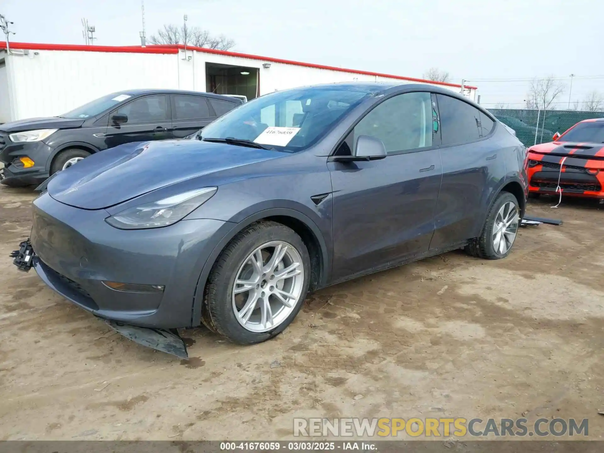 2 Photograph of a damaged car 7SAYGDEE1PF755666 TESLA MODEL Y 2023