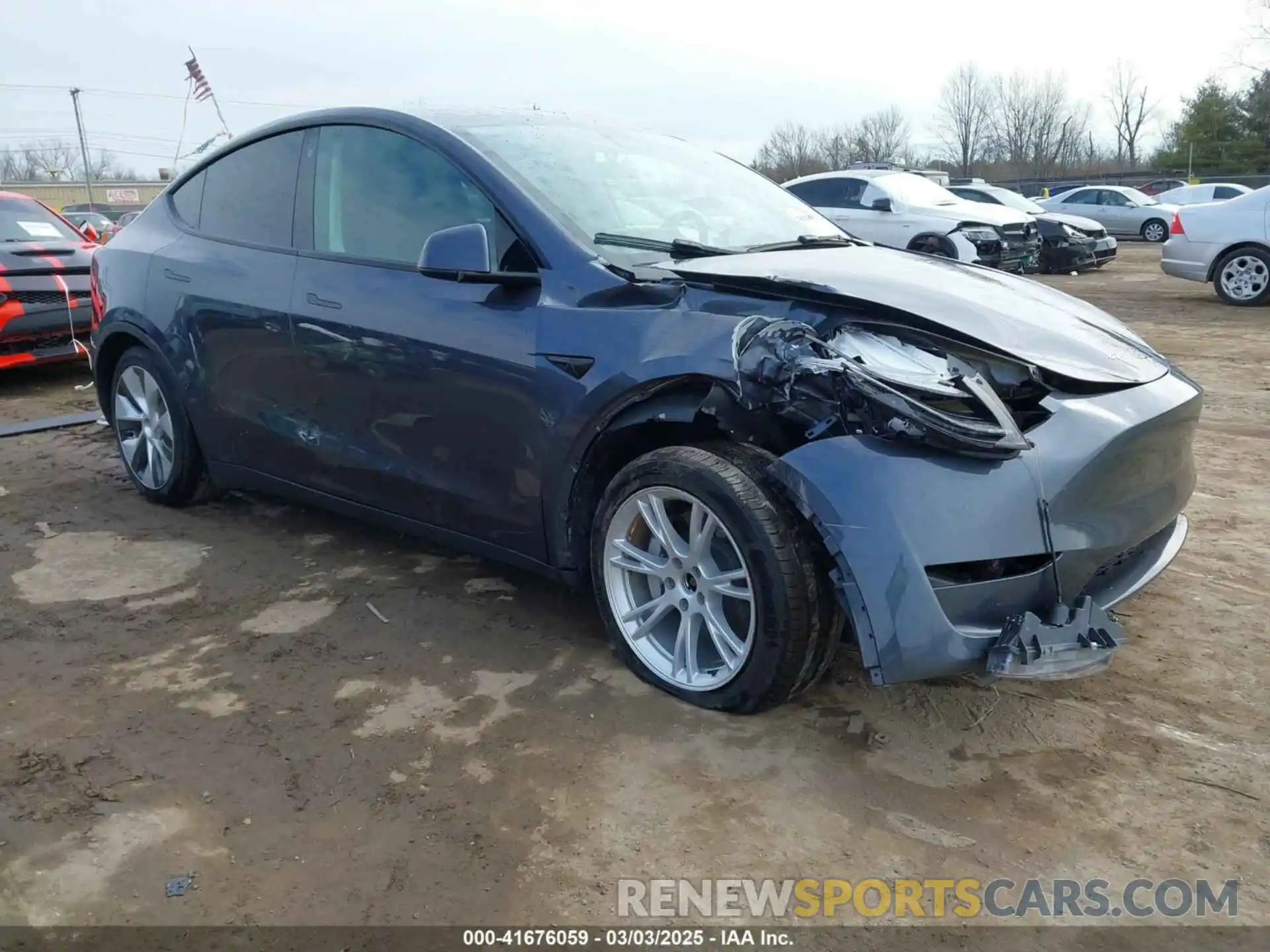 6 Photograph of a damaged car 7SAYGDEE1PF755666 TESLA MODEL Y 2023