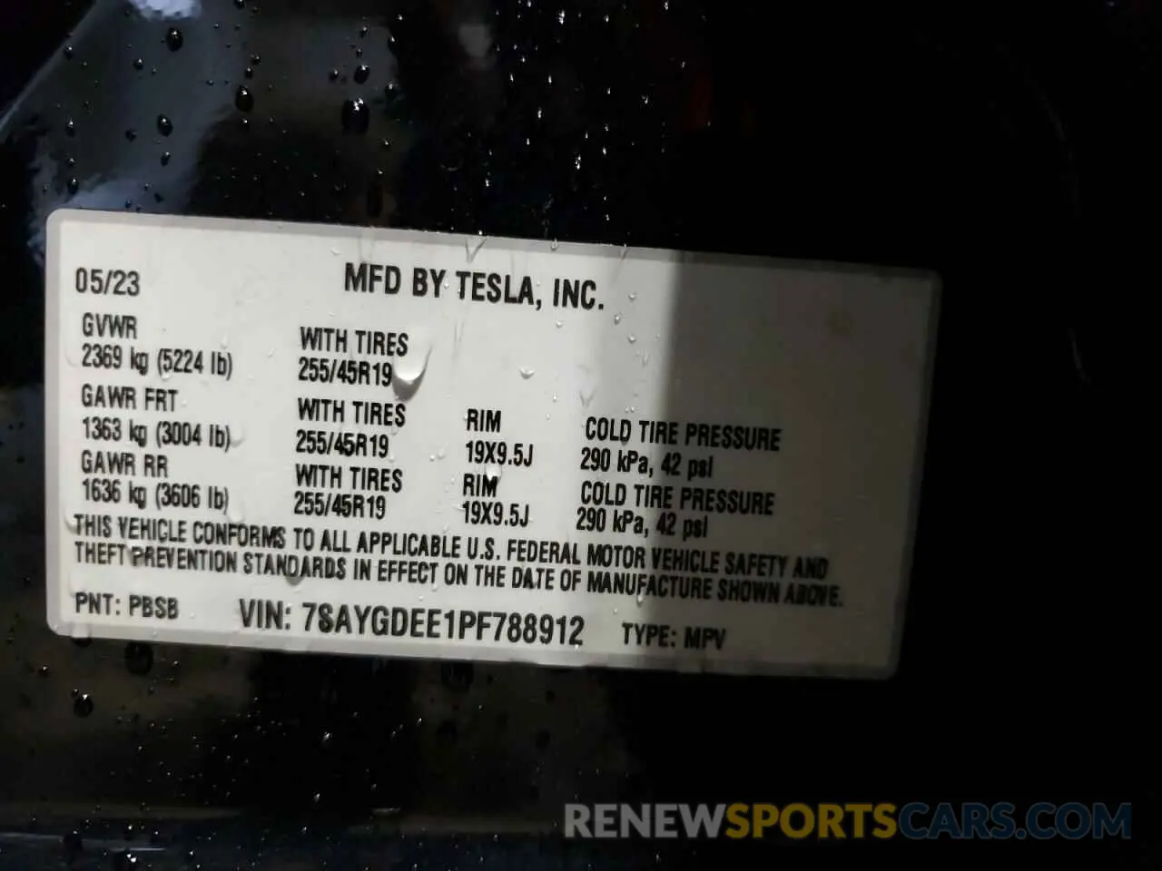 13 Photograph of a damaged car 7SAYGDEE1PF788912 TESLA MODEL Y 2023