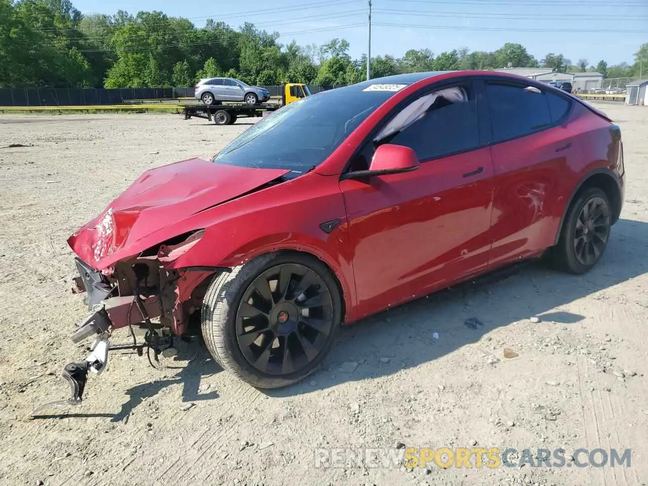 1 Photograph of a damaged car 7SAYGDEE1PF828874 TESLA MODEL Y 2023